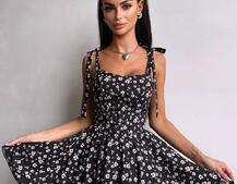 Корсетна сукня з подвійною спідницею  | PUSHKA SHOP