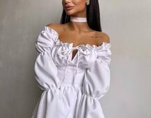 Сукня з чокером  Сукня з чокером  | PUSHKA SHOP