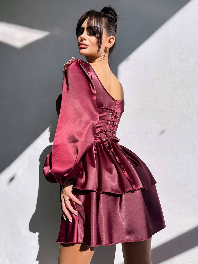 Сукня з корсетом, декорованим стразами  Ручна робота  Сукня з корсетом, декорованим стразами  Ручна робота  | PUSHKA SHOP