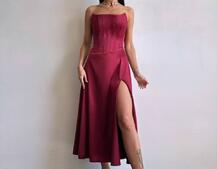 Корсетна сукня міді  | PUSHKA SHOP