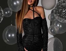 Сяюча корсетна сукня бюстьє | PUSHKA SHOP