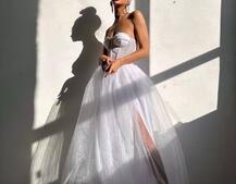 Комплект: корсет бюстьє декорований стразами + пишна спідниця максі  Ручна робота  Комплект: корсет бюстьє декорований стразами + пишна спідниця максі  Ручна робота  | PUSHKA SHOP