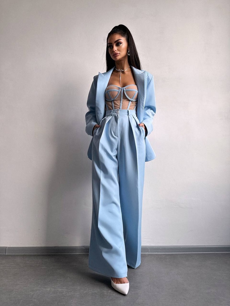 Костюм:  піджак на підкладці, штани+ корсет Костюм:  піджак на підкладці, штани+ корсет | PUSHKA SHOP