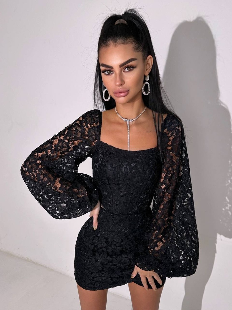 Мереживний комплект: корсет + спідниця міні Мереживний комплект: корсет + спідниця міні | PUSHKA SHOP