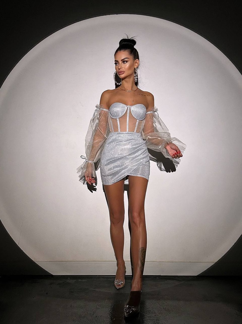 Сяючий комплект: корсет + спідниця  | PUSHKA SHOP