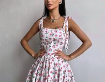 Корсетна сукня з подвійною спідницею  | PUSHKA SHOP