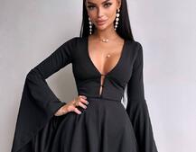 Ромпер з розкльошеними рукавами  Ромпер з розкльошеними рукавами  | PUSHKA SHOP