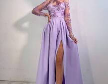 Сукня максі з паєтками та розрізом на спідниці Сукня максі з паєтками та розрізом на спідниці | PUSHKA SHOP