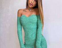 Трикотажна сукня міні з чашечками  Трикотажна сукня міні з чашечками  | PUSHKA SHOP