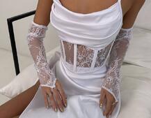 Комплект: корсет+ рукавички + спідниця максі Комплект: корсет+ рукавички + спідниця максі | PUSHKA SHOP