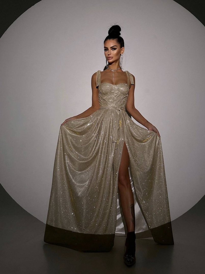 ✨Блискуча сукня максі з чашечками ✨ | PUSHKA SHOP