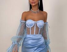 Улюблений комплект в новому виконанні: корсет бюстьє з об’ємними рукавами + спідниця міні | PUSHKA SHOP