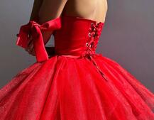 Атласна корсетна сукня міні з гачками та пишною фатиновою спідницею  Атласна корсетна сукня міні з гачками та пишною фатиновою спідницею  | PUSHKA SHOP