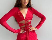 Трикотажна сукня з присбореною спідницею Трикотажна сукня з присбореною спідницею | PUSHKA SHOP