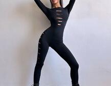 Трикотажний комбінезон з розрізами  Трикотажний комбінезон з розрізами  | PUSHKA SHOP