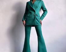 Костюм: піджак на підкладці, штани кльош+ жилет  Костюм: піджак на підкладці, штани кльош+ жилет  | PUSHKA SHOP