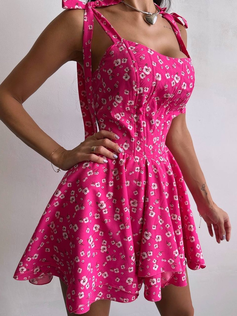 Корсетна сукня з подвійною спідницею  Корсетна сукня з подвійною спідницею  | PUSHKA SHOP