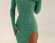 Трикотажна сукня міді зі шнурівкою на спинці Трикотажна сукня міді зі шнурівкою на спинці | PUSHKA SHOP