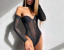 Трикотажне боді з чашечками та елементами корсету     Трикотажне боді з чашечками та елементами корсету     | PUSHKA SHOP
