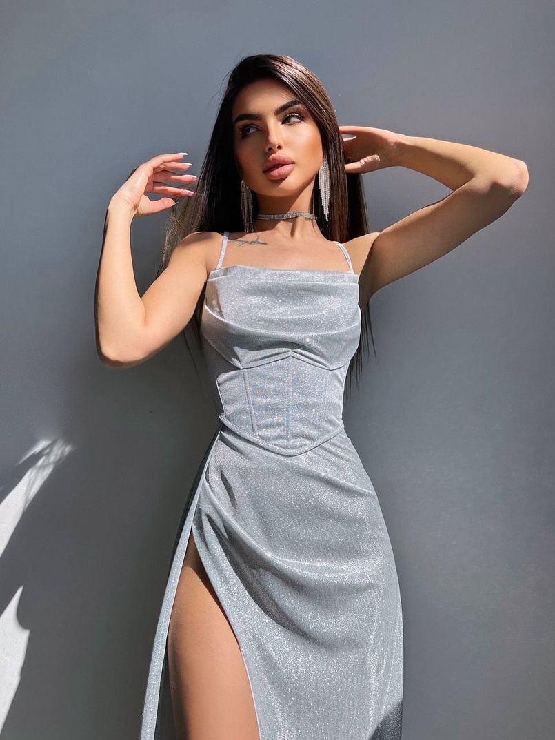 Сяючий комплект: корсет + спідниця максі | PUSHKA SHOP