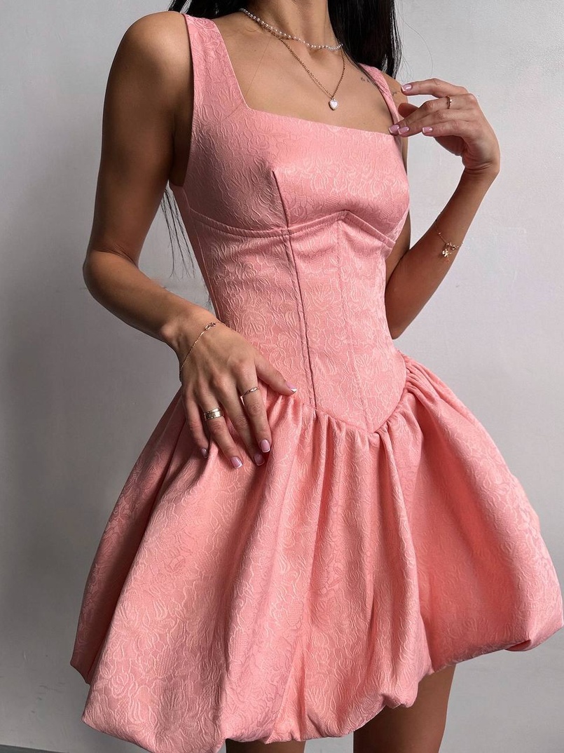 Корсетна сукня с пишною спідницею-балоном | PUSHKA SHOP