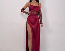 Комплект: корсет+ рукавички + спідниця максі Комплект: корсет+ рукавички + спідниця максі | PUSHKA SHOP