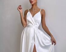 Атласна сукня максі  Атласна сукня максі  | PUSHKA SHOP