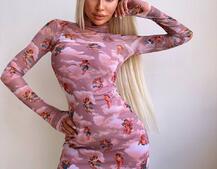 Міні сукня з принтом  Міні сукня з принтом  | PUSHKA SHOP