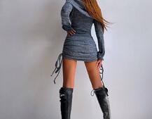 Трикотажна сукня міні  Трикотажна сукня міні  | PUSHKA SHOP