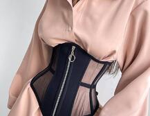 Приталена сорочка + корсет з блискавкою Приталена сорочка + корсет з блискавкою | PUSHKA SHOP