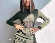 Сукня-міні  з елементами корсету  Довжину спідниці можна регулювати  Сукня-міні  з елементами корсету  Довжину спідниці можна регулювати  | PUSHKA SHOP