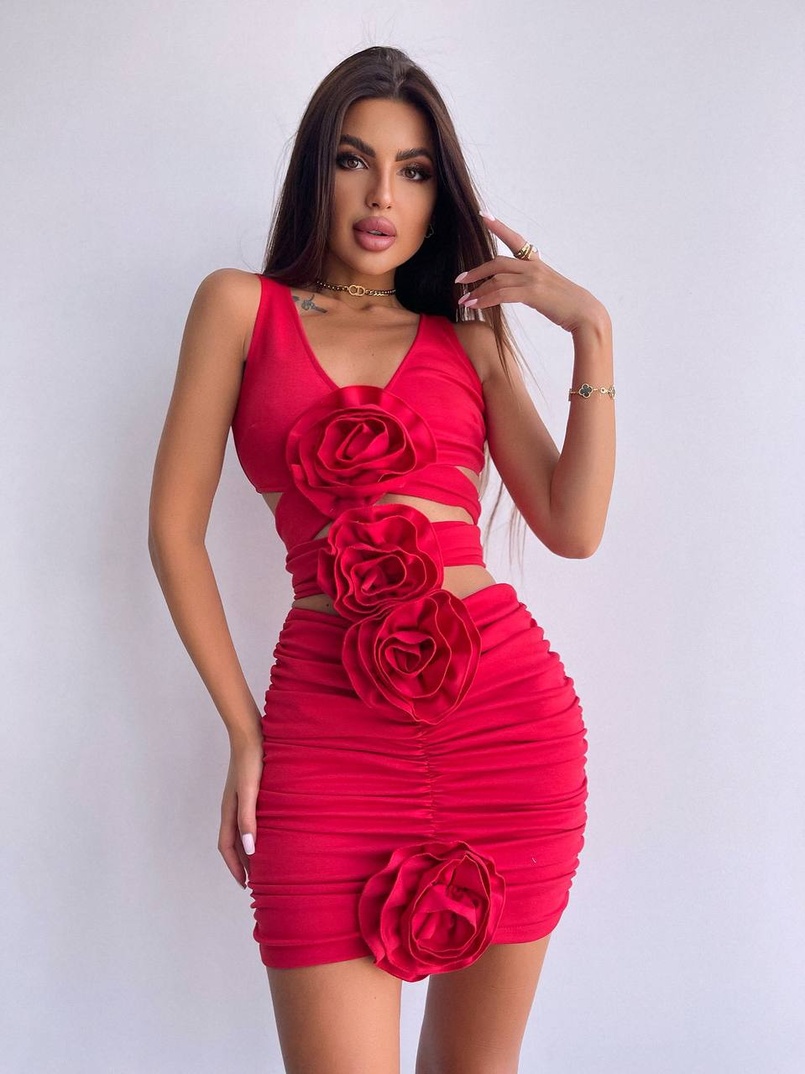 Комплект: топ та спідниця з трояндами    Комплект: топ та спідниця з трояндами    | PUSHKA SHOP