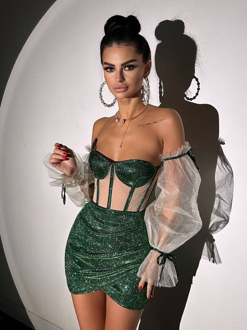 Сяючий комплект: корсет + спідниця  Сяючий комплект: корсет + спідниця  | PUSHKA SHOP