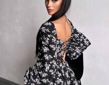 Корсетна сукня з подвійною спідницею  | PUSHKA SHOP