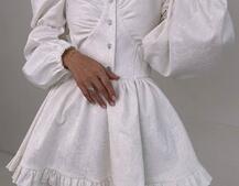 Корсетна сукня  з пишною подвійною спідницею та рюшами  | PUSHKA SHOP