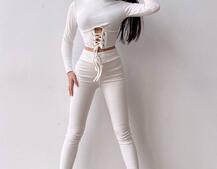 Трикотажний комплект: корсетний топ + легінси Трикотажний комплект: корсетний топ + легінси | PUSHKA SHOP