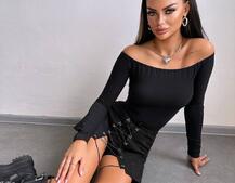 Комплект: топ + спідниця-шорти з гачками  Комплект: топ + спідниця-шорти з гачками  | PUSHKA SHOP