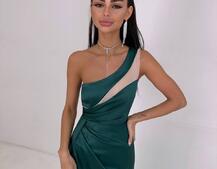 Атласна сукня максі  | PUSHKA SHOP