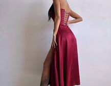 Корсетна сукня міді  | PUSHKA SHOP