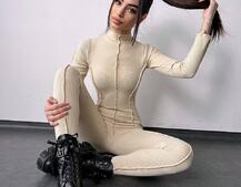 Трикотажний комбінезон у стилі «Печворк» Трикотажний комбінезон у стилі «Печворк» | PUSHKA SHOP