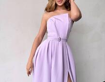 Сукня максі  з розрізом на спідниці  Сукня максі  з розрізом на спідниці  | PUSHKA SHOP