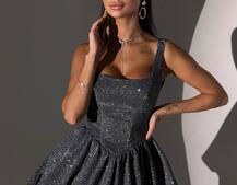 Сяюча корсетна  сукня міні  | PUSHKA SHOP