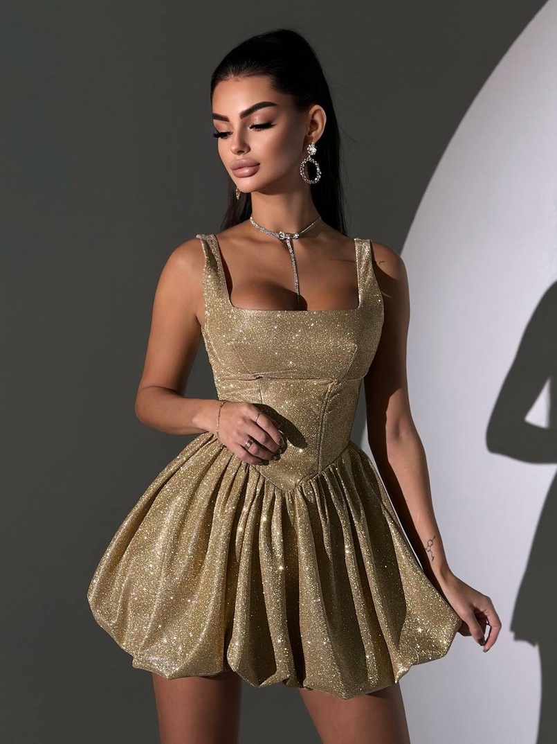 Сяюча корсетна сукня міні Сяюча корсетна сукня міні | PUSHKA SHOP