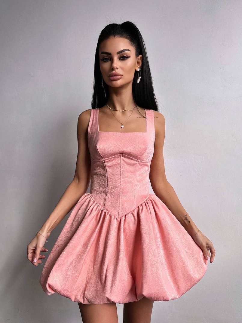 Корсетна сукня с пишною спідницею-балоном | PUSHKA SHOP