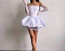 Комплект: корсет з рукавичками + спідниця  | PUSHKA SHOP
