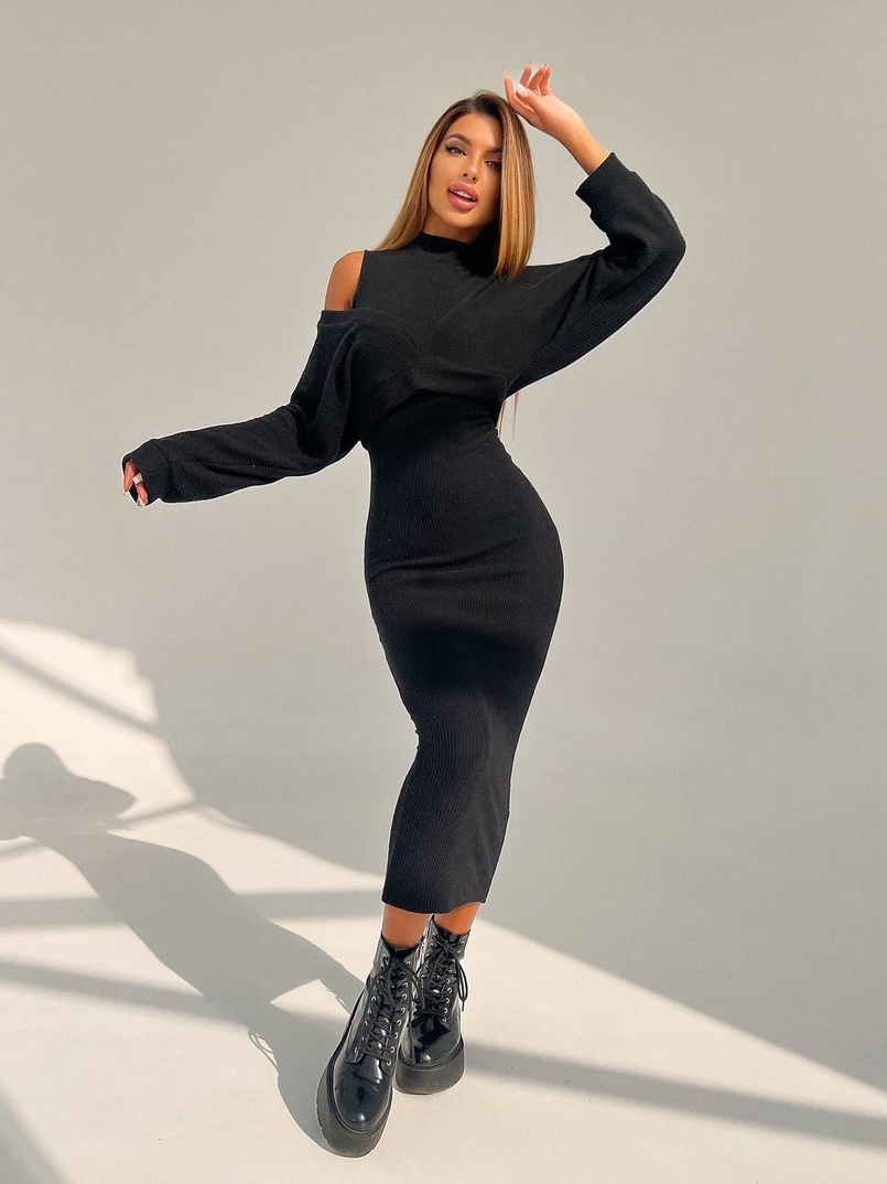 Трикотажна сукня-двійка  Трикотажна сукня-двійка  | PUSHKA SHOP