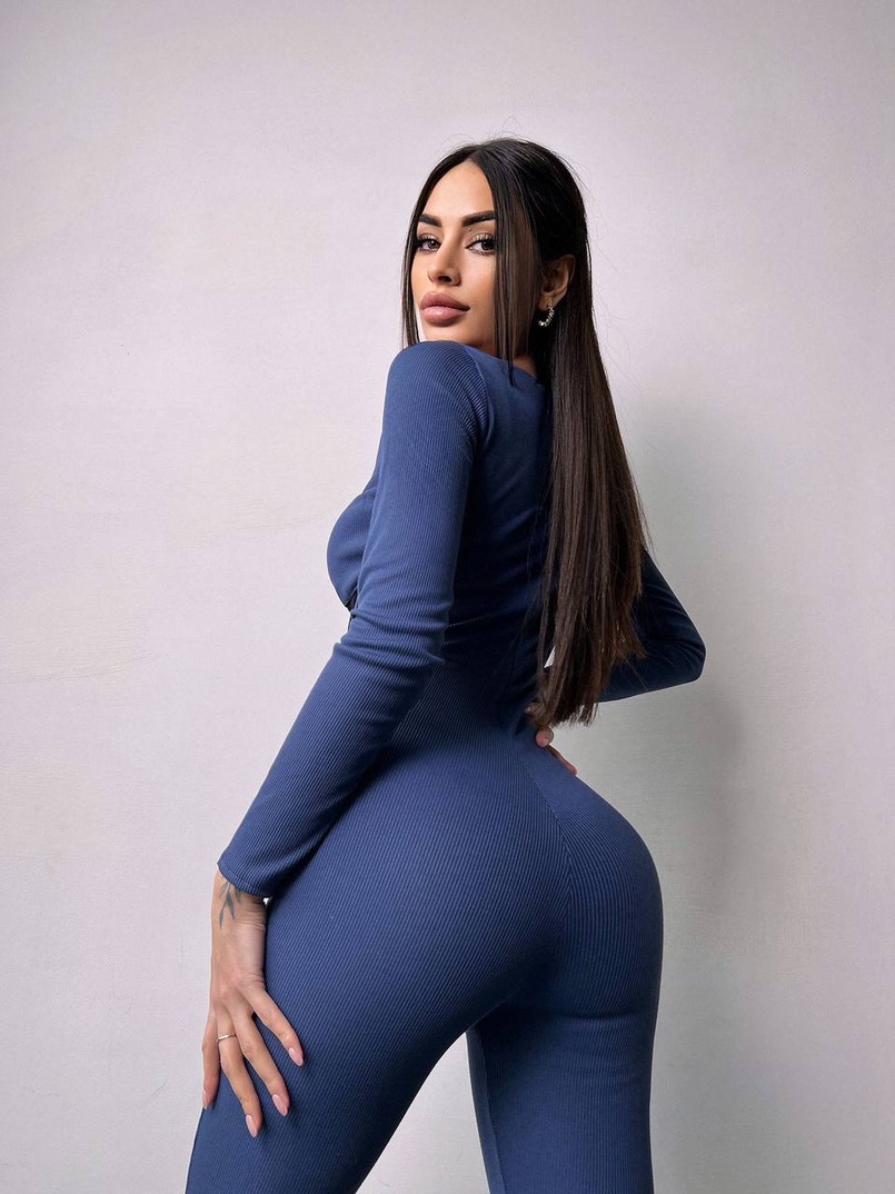 Облягаючий трикотажний комбінезон з елементами корсету  Облягаючий трикотажний комбінезон з елементами корсету  | PUSHKA SHOP