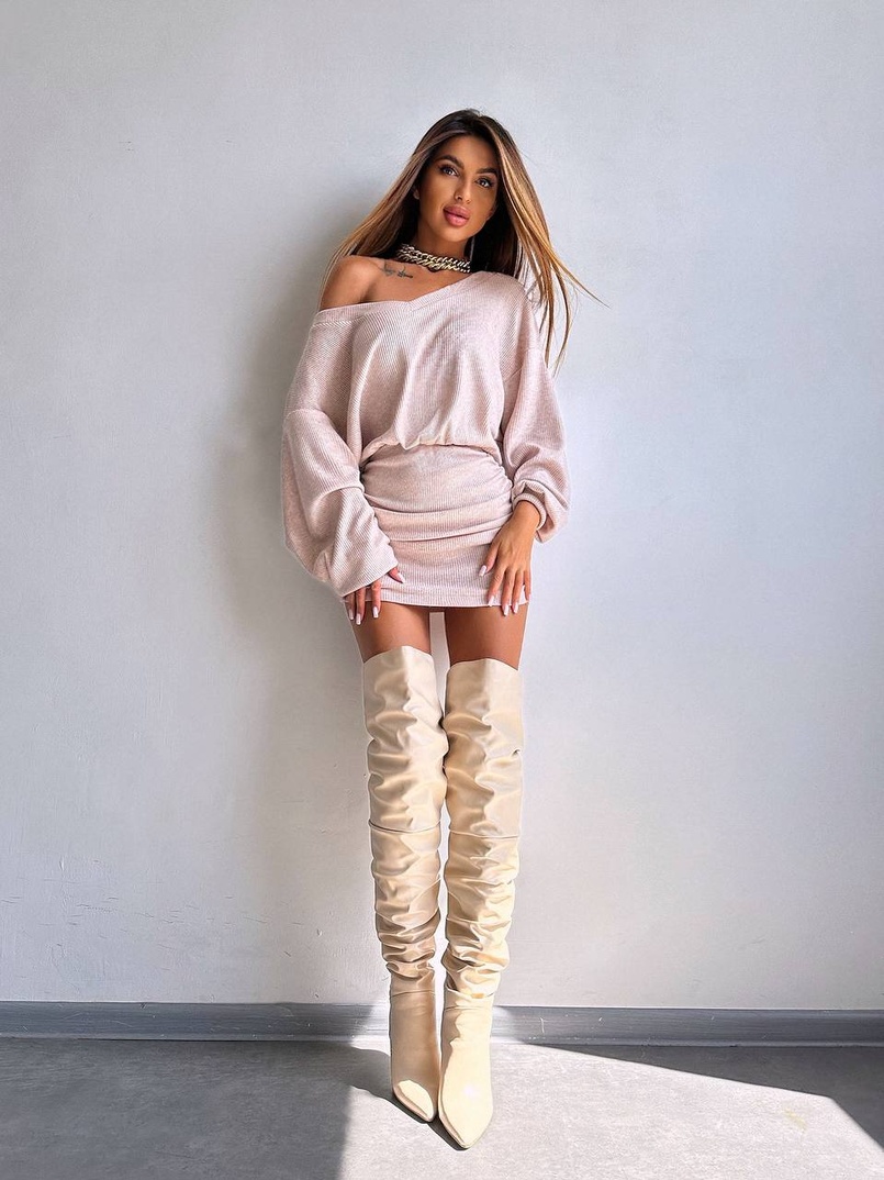 Трикотажна сукня міні  | PUSHKA SHOP