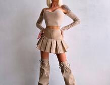 Комплект: спідниця з гетрами + топ | PUSHKA SHOP