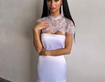 Елегантна сукня максі з мереживом | PUSHKA SHOP